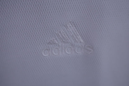 【美品】adidas(アディダス) ポロシャツ 白 メンズ L/G ゴルフ用品 2408-0019 中古