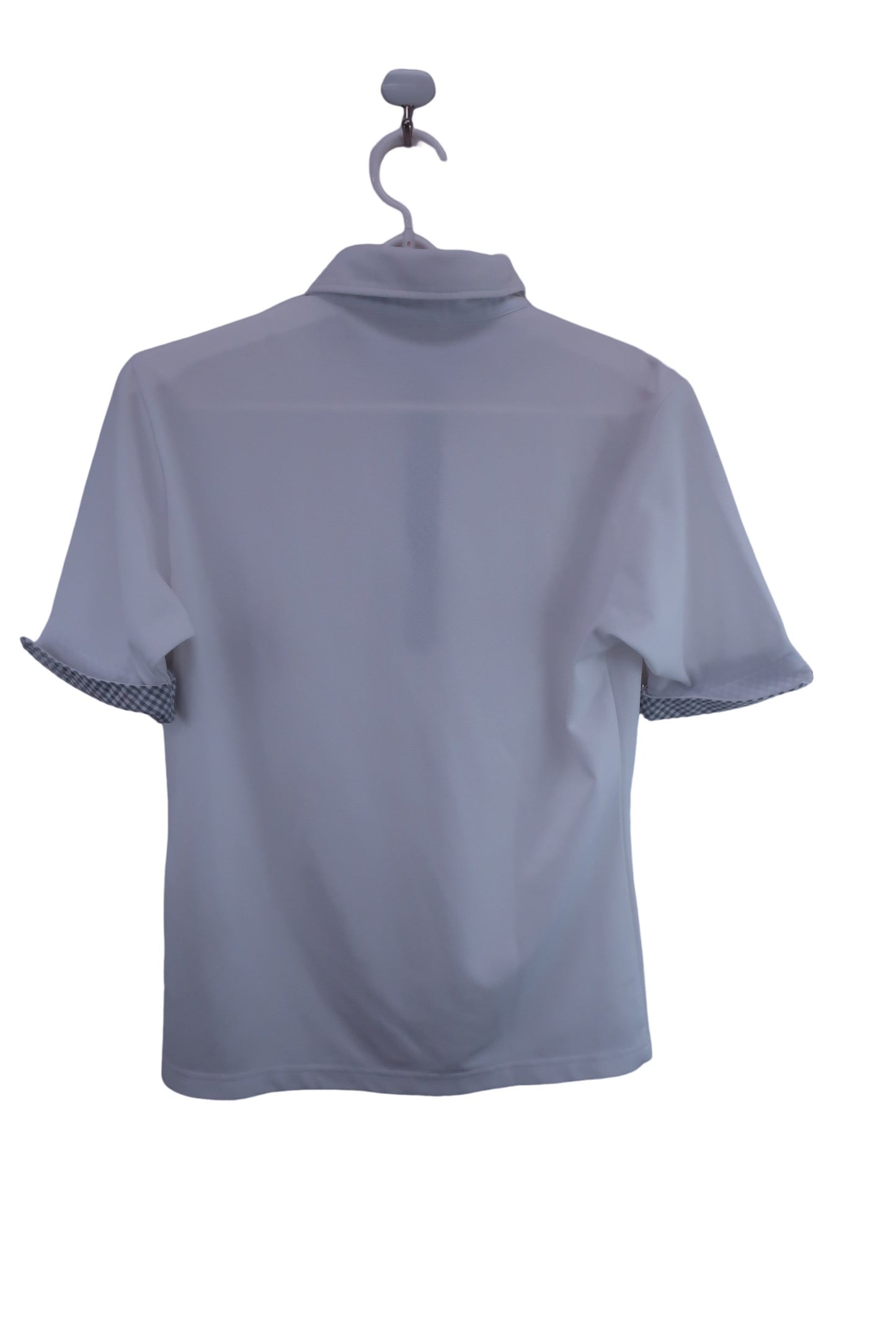 【美品】adidas(アディダス) ポロシャツ 白 メンズ L/G ゴルフ用品 2408-0019 中古