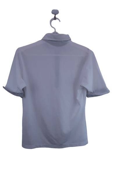 【美品】adidas(アディダス) ポロシャツ 白 メンズ L/G ゴルフ用品 2408-0019 中古