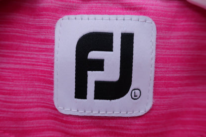 【美品】FOOTJOY(フットジョイ) ポロシャツ ピンク レディース L ゴルフ用品 2408-0071 中古