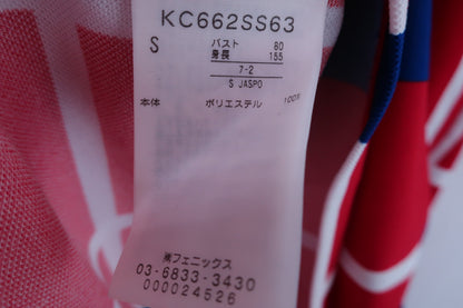 【美品】Kappa(カッパ) ポロシャツ 赤白 レディース S ゴルフ用品 2408-0100 中古