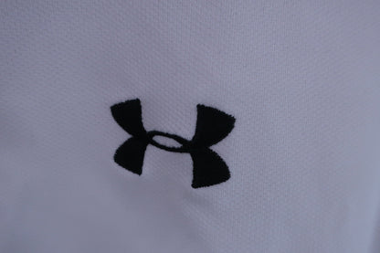 【美品】UNDER ARMOUR(アンダーアーマー) ポロシャツ 白 レディース SM ゴルフ用品 2408-0101 中古
