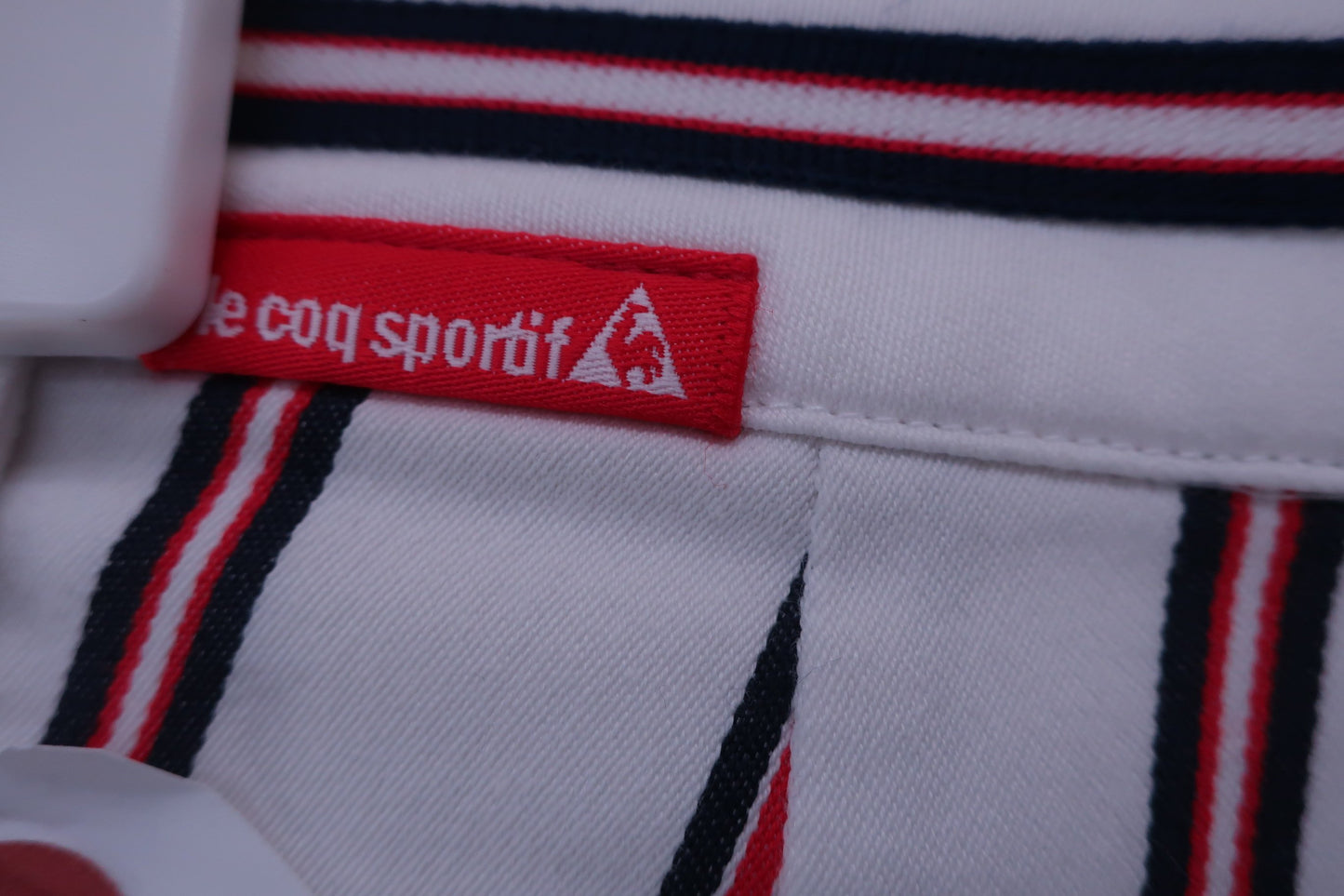 le coq sportif(ルコックスポルティフ) ショートパンツ 白ストライプ柄 レディース 7 B