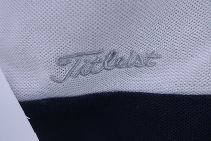 Titleist(タイトリスト) ノースリーブポロシャツ ホワイトネイビー レディース S B