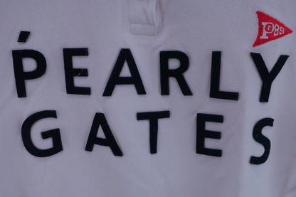 PEARLY GATES(パーリーゲイツ) ポロシャツ 白 レディース 0 055-9160306 B