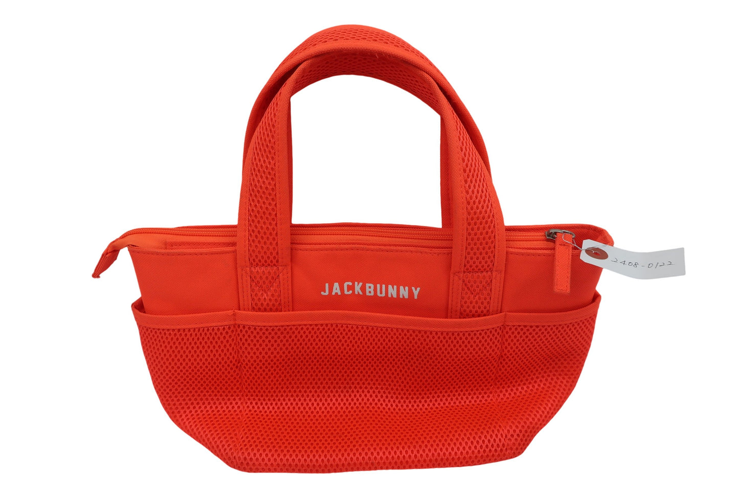 【美品】Jack Bunny(ジャックバニー) カートバッグ ネオンオレンジ フリーサイズ ゴルフ用品 2408-0122 中古