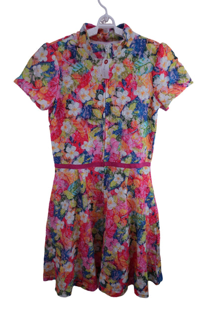 【美品】KISS ON THE GREEN(キスオンザグリーン) ワンピース 花柄 レディース 2 ゴルフ用品 2408-0153 中古