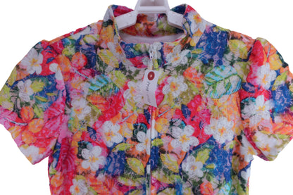 【美品】KISS ON THE GREEN(キスオンザグリーン) ワンピース 花柄 レディース 2 ゴルフ用品 2408-0153 中古