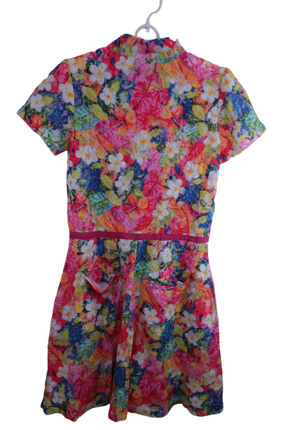 【美品】KISS ON THE GREEN(キスオンザグリーン) ワンピース 花柄 レディース 2 ゴルフ用品 2408-0153 中古