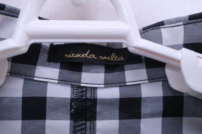 rienda suelta(リエンダスエルタ) ワンピース 白黒チェック レディース S A