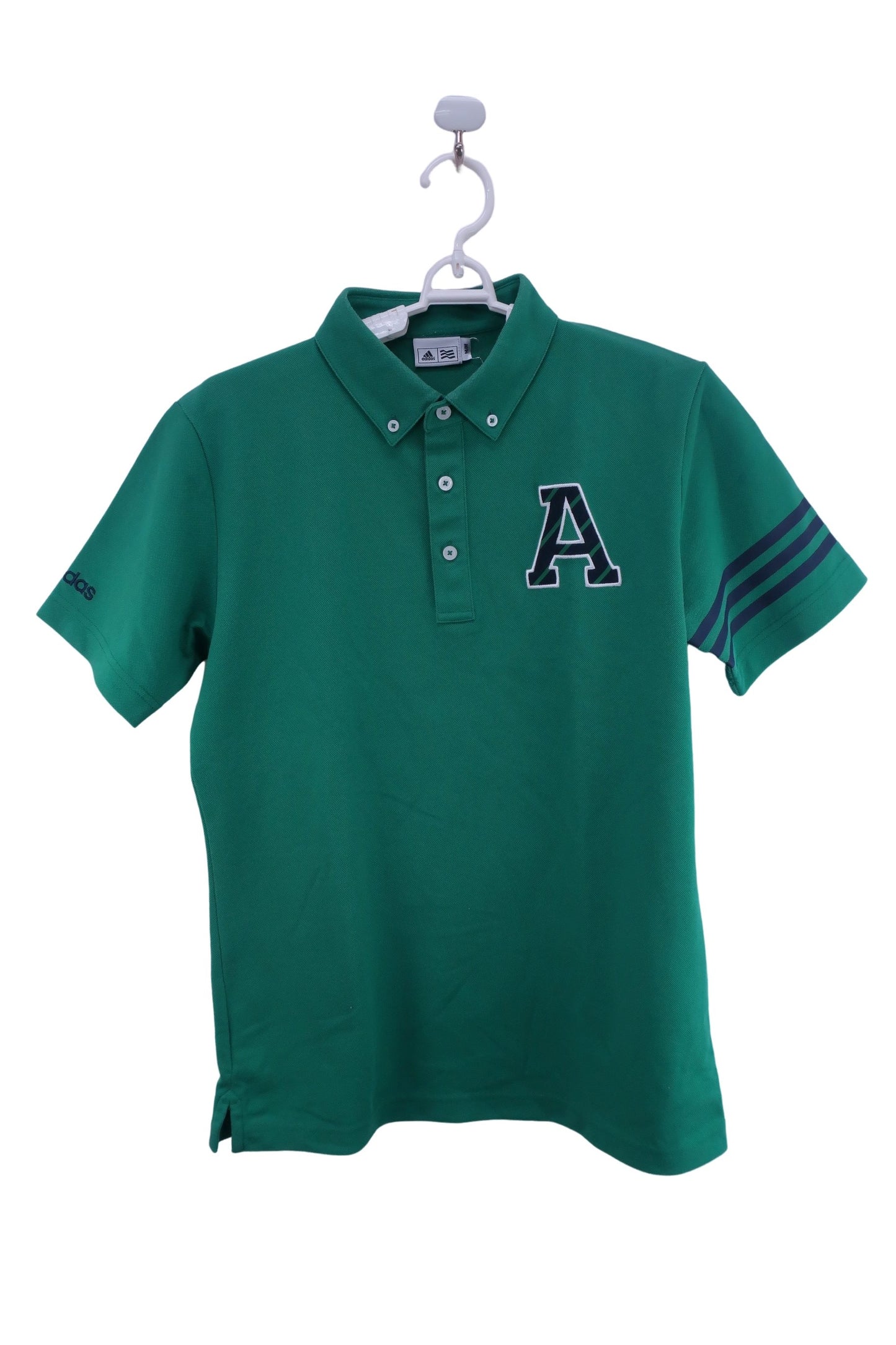 【美品】adidas(アディダス) ポロシャツ 緑 メンズ M/M ゴルフ用品 2408-0209 中古