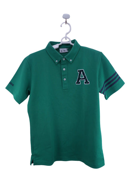 【美品】adidas(アディダス) ポロシャツ 緑 メンズ M/M ゴルフ用品 2408-0209 中古