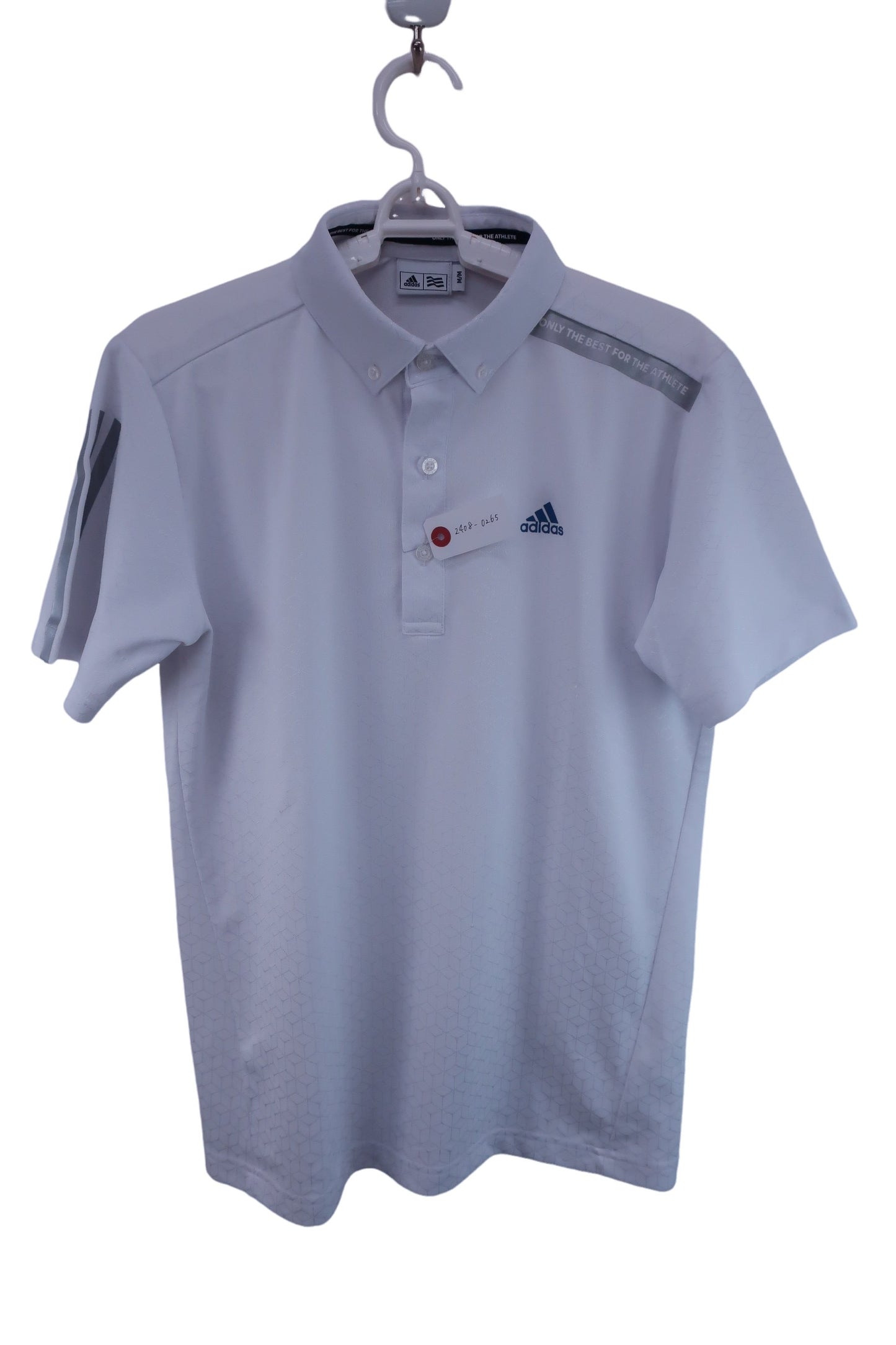 adidas(アディダス) ポロシャツ 白 メンズ M ゴルフ用品 2408-0265 中古