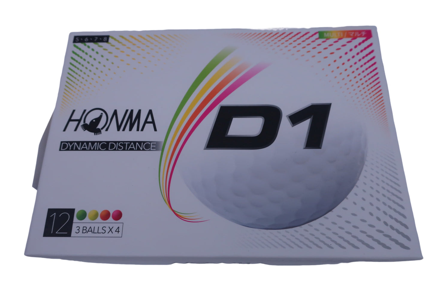 HONMA GOLF(本間ゴルフ) ゴルフボール カラフル 1ダース D1 DYNAMIC DISTANCE N