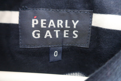 PEARLY GATES(パーリーゲイツ) ポロシャツ ネイビー白ボーダー レディース 0 055-7160504 A