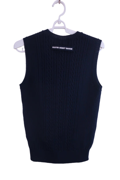 【美品】MASTER BUNNY EDITION(マスターバニーエディション) ベスト ネイビー レディース 0 159-8273952 ゴルフ用品 2408-0383 中古