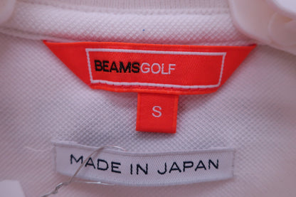 BEAMS GOLF(ビームスゴルフ) ポロシャツ 白総柄 レディース S A