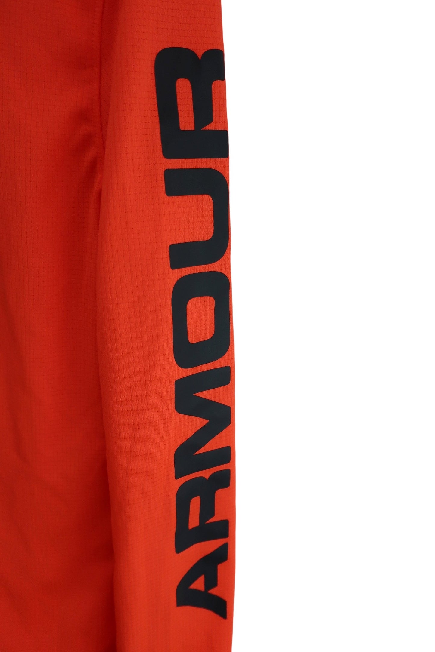 【美品】UNDER ARMOUR(アンダーアーマー) 長袖ハーフジップシャツ オレンジ メンズ SM ゴルフ用品 2408-0431 中古