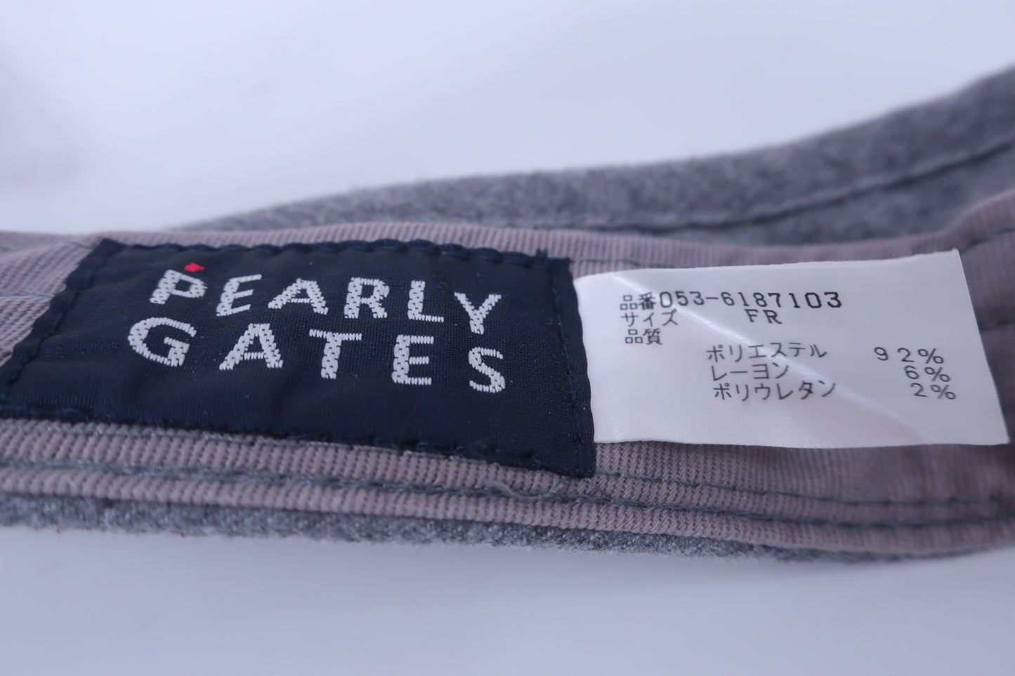 PEARLY GATES(パーリーゲイツ) サンバイザー グレー レディース フリーサイズ A