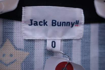 Jack Bunny(ジャックバニー) ポロシャツ 白黒ストライプ ドラえもん レディース 0 263-0260842 A