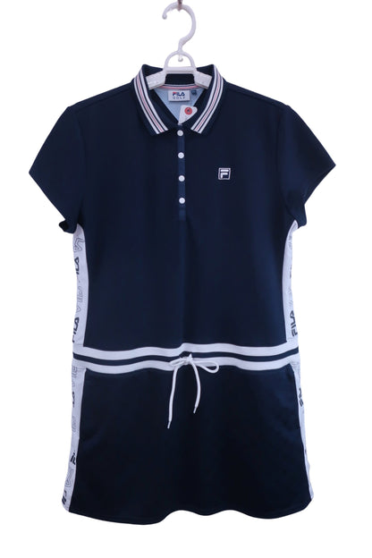 FILA GOLF(フィラゴルフ) ポロシャツワンピース ネイビー レディース LL A