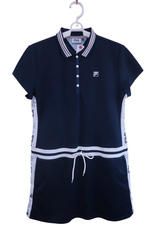 FILA GOLF(フィラゴルフ) ポロシャツワンピース ネイビー レディース LL A