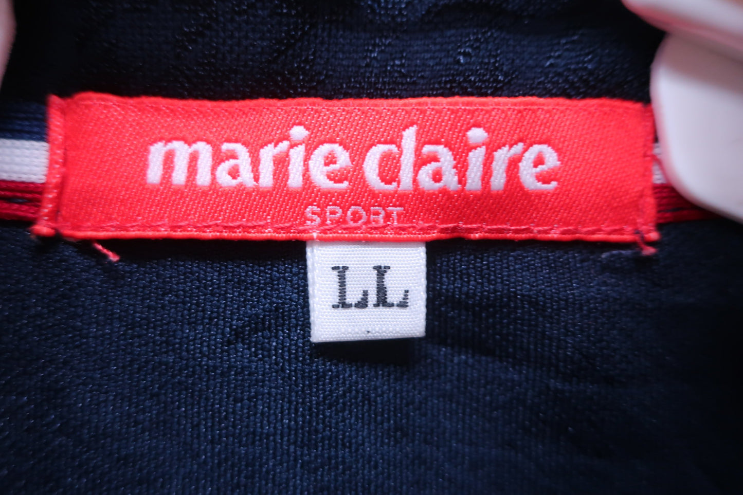 marie claire(マリ・クレール) ハーフジップシャツ ネイビー レディース LL A