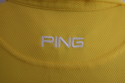 PING(ピン) ポロシャツ 黄色 レディース M ゴルフ用品 2409-0114 中古
