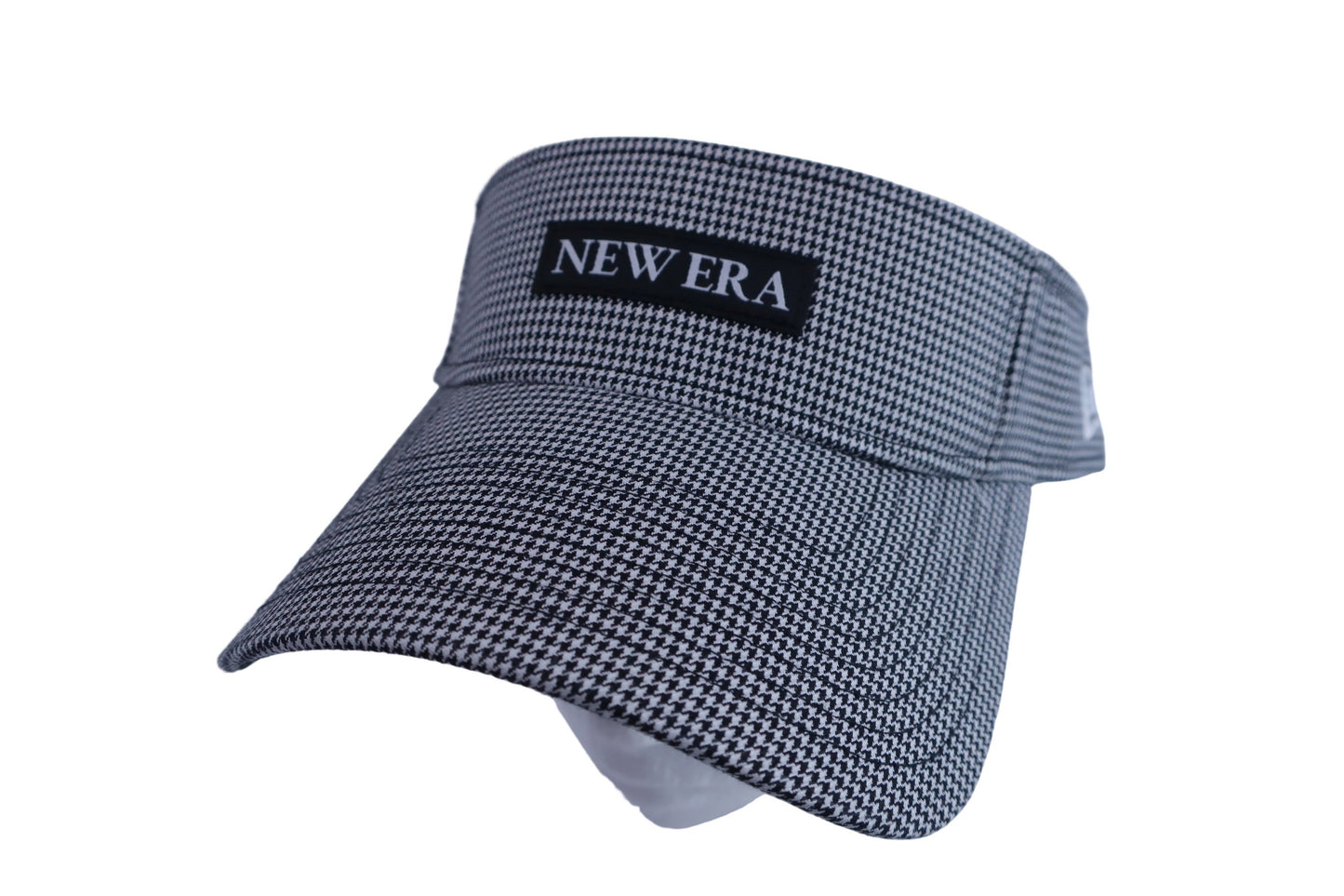 NEW ERA GOLF(ニューエラ) サンバイザー 白黒千鳥柄 メンズ フリーサイズ N