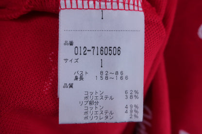 New Balance golf(ニューバランスゴルフ) ポロシャツ 赤 レディース 1 012-7160506 ゴルフ用品 2409-0188 中古
