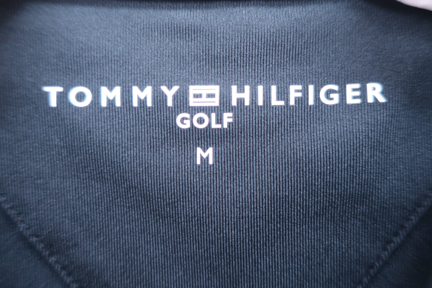 TOMMY HILFIGER GOLF(トミーヒルフィガーゴルフ) ノースリーブポロシャツ 黒 レディース M A-3