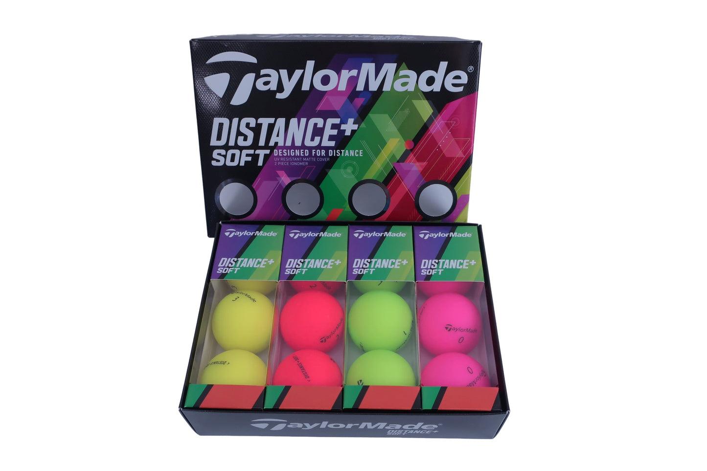 TaylorMade(テーラーメイド) ゴルフボール カラフル 1ダース DISTANCE+SOFT N