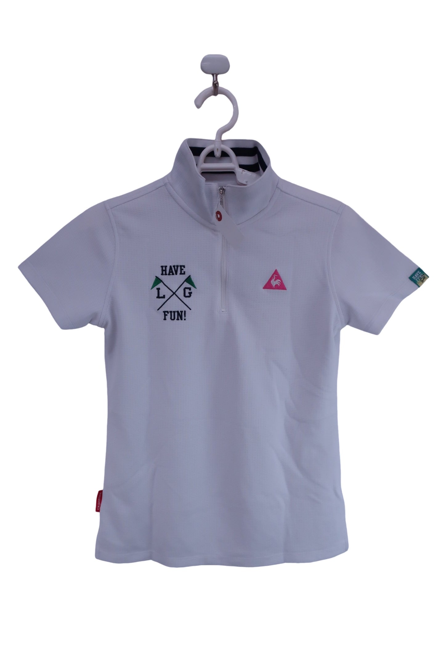 le coq sportif(ルコックスポルティフ) ハーフジップシャツ 白 レディース M A