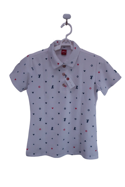 DISNEY(ディズニー) ポロシャツ 白 レディース M ゴルフ用品 2409-0380 中古