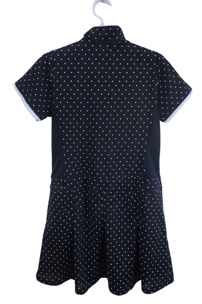 OPST(オプスト) ジップアップシャツワンピース 黒白水玉 レディース M A-4