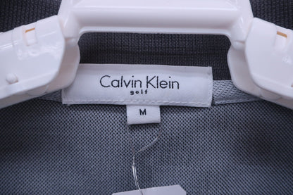 Calvin Klein(カルバンクライン) ポロシャツ グレーボーダー メンズ M A-3