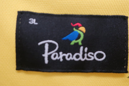 Paradiso(パラディーゾ) 長袖ポロシャツ 黄色 メンズ 3L N-3