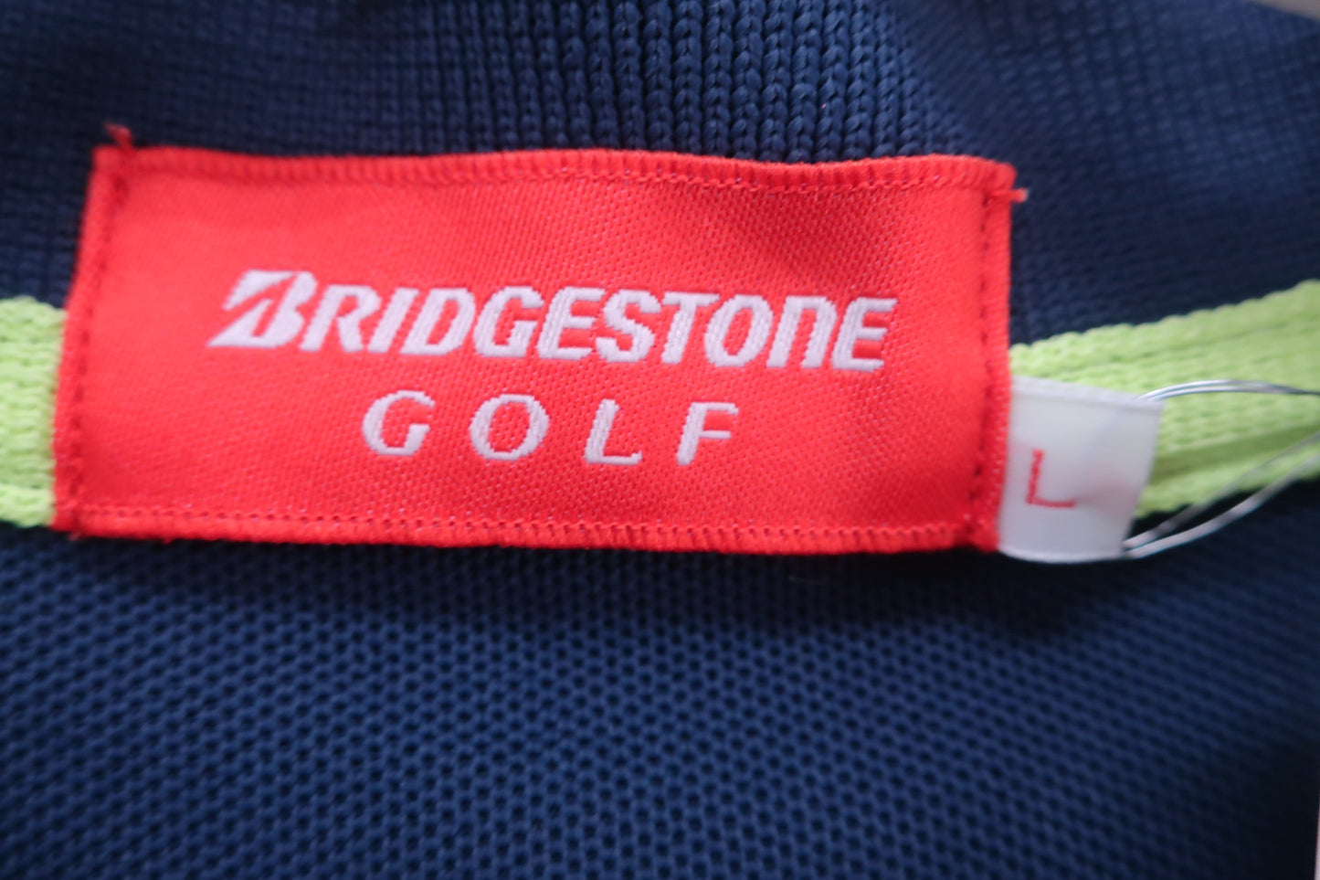 BRIDGESTONE GOLF(ブリヂストンゴルフ) ポロシャツ 紺ボーダー メンズ L A-4