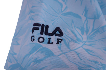 FILA GOLF(フィラゴルフ) ポロシャツ 水色総柄 メンズ L A-3