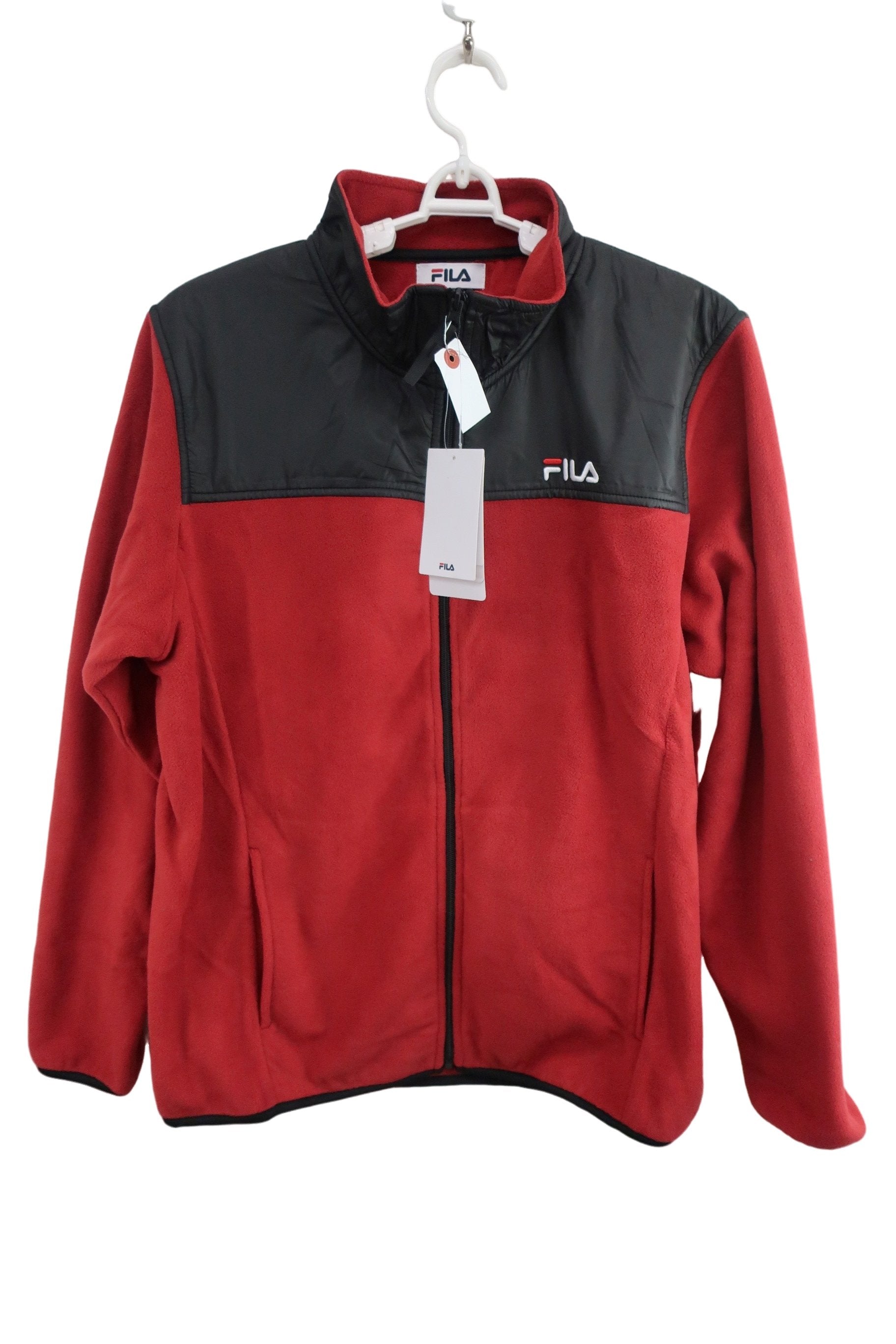 FILA GOLF(フィラゴルフ) ブルゾン 黒赤 メンズ LL N-1