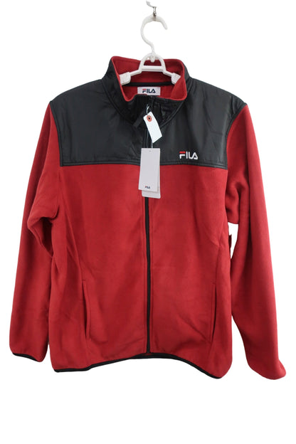 FILA GOLF(フィラゴルフ) ブルゾン 黒赤 メンズ LL N-1