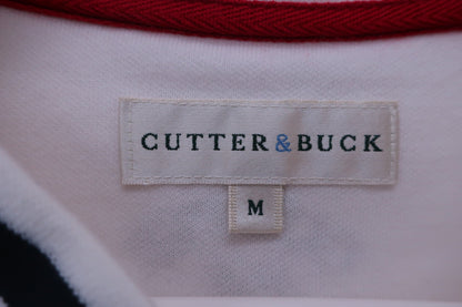 CUTTER&BUCK(カッター＆バック) 半袖ジップアップトレーナー 白 メンズ M B-2