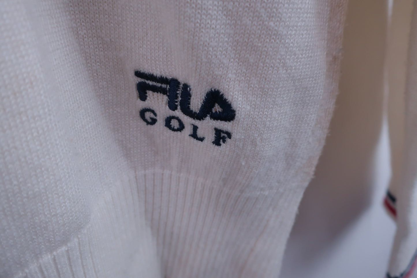 FILA GOLF(フィラゴルフ) ハーフジップセーター ベージュ メンズ LL C-4