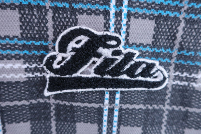 FILA GOLF(フィラゴルフ) ワンピース グレー青チェック柄 レディース M A-2