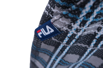 FILA GOLF(フィラゴルフ) ワンピース グレー青チェック柄 レディース M A-4