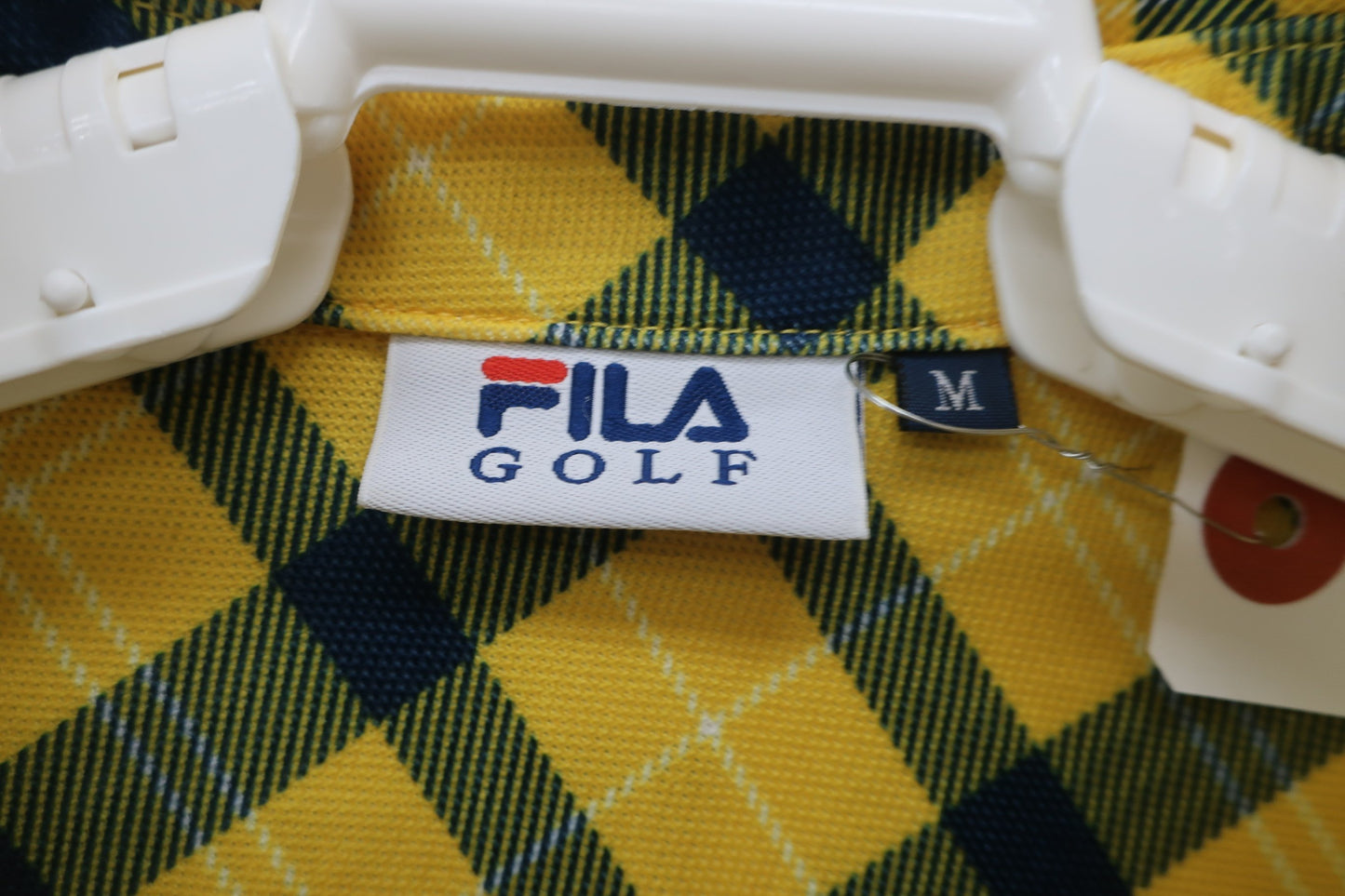 FILA GOLF(フィラゴルフ) ポロワンピース 黄色青チェック レディース M A-2