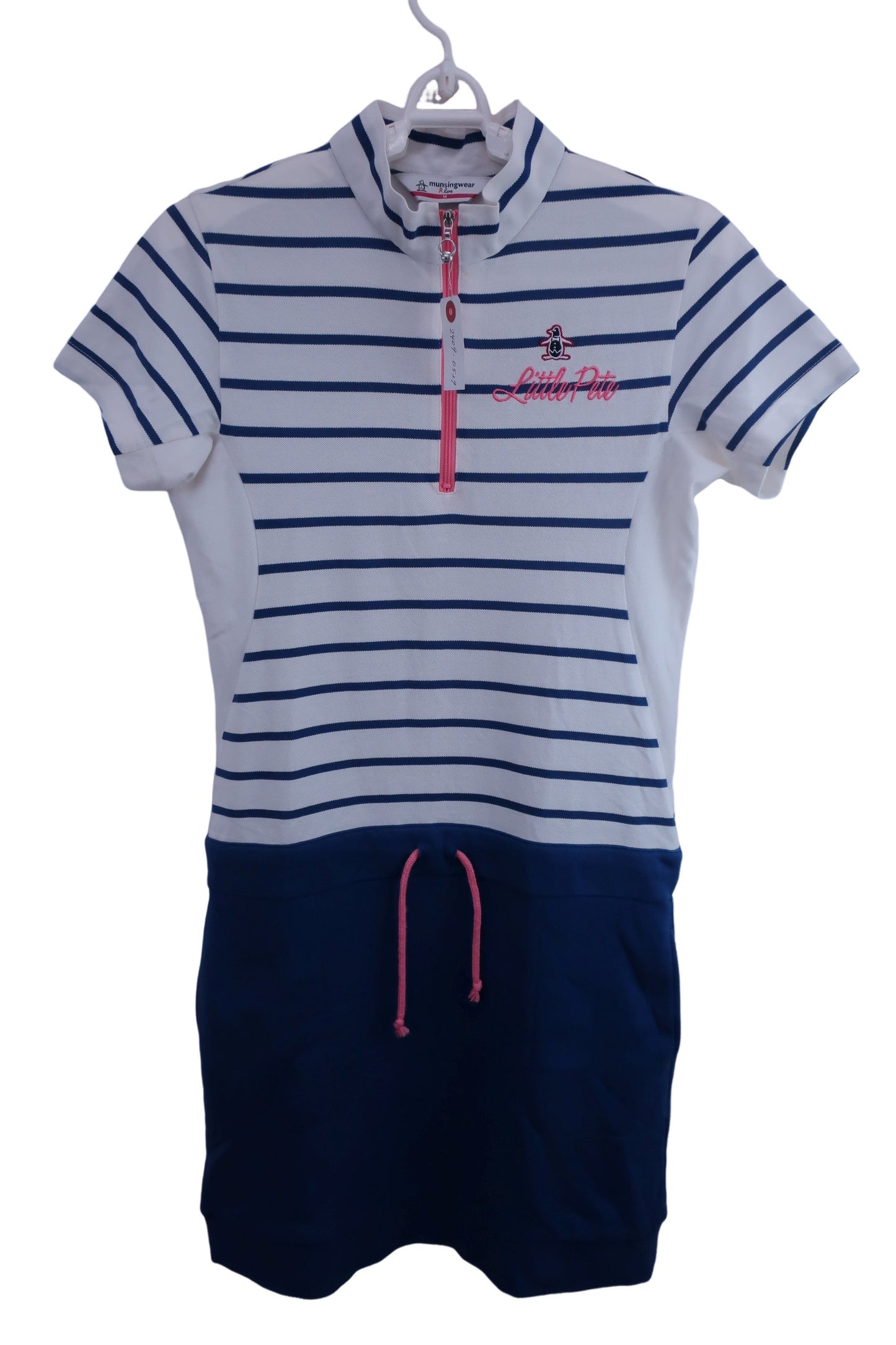 Munsingwear(マンシングウェア) ワンピース 白青 レディース M B-1