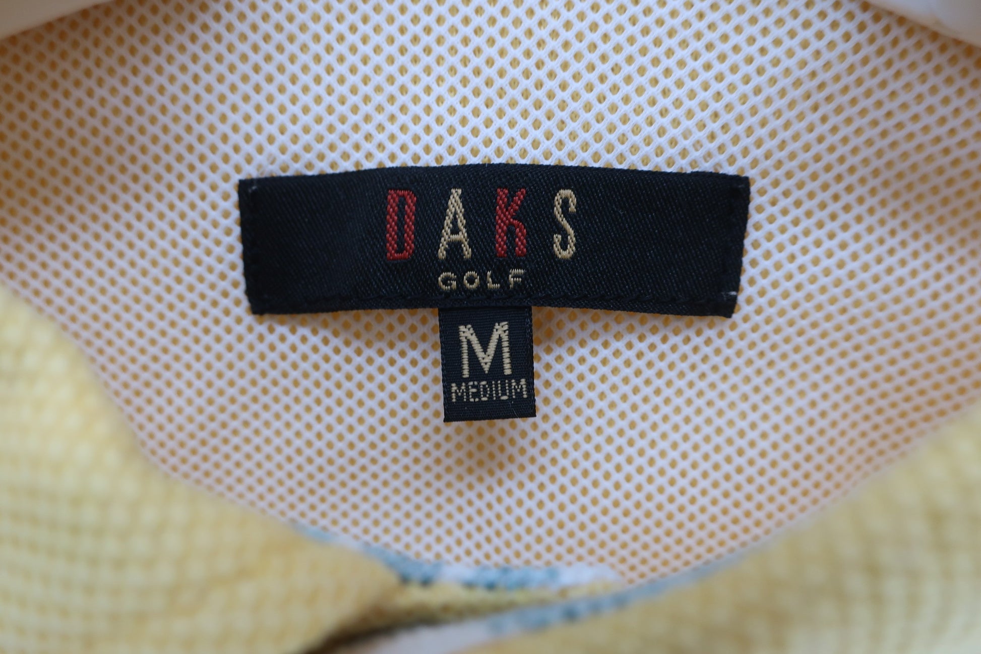 DAKS GOLF(ダックスゴルフ) ポロシャツ 黄色 メンズ M B-3