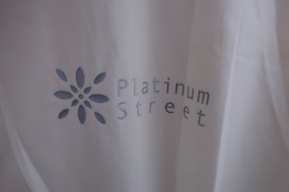 PLATINUM STREET レインウェア上下セット(収納袋付) 白 レディース L B-2