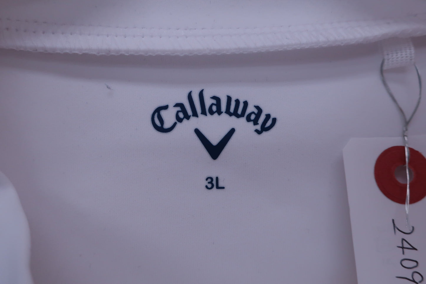 Callaway(キャロウェイ) 半袖モックネックシャツ 白 メンズ 3L B-5